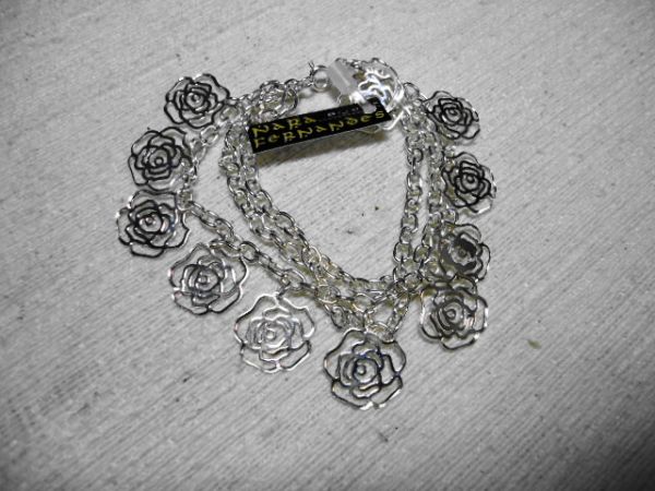 Pulseira rosas Prata - PUF1285025